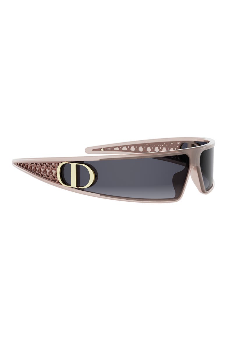 VeryDior M1U 91mm Mask Sunglasses, Alternate, color, SHINY PINK / GRADIENT SMOKE