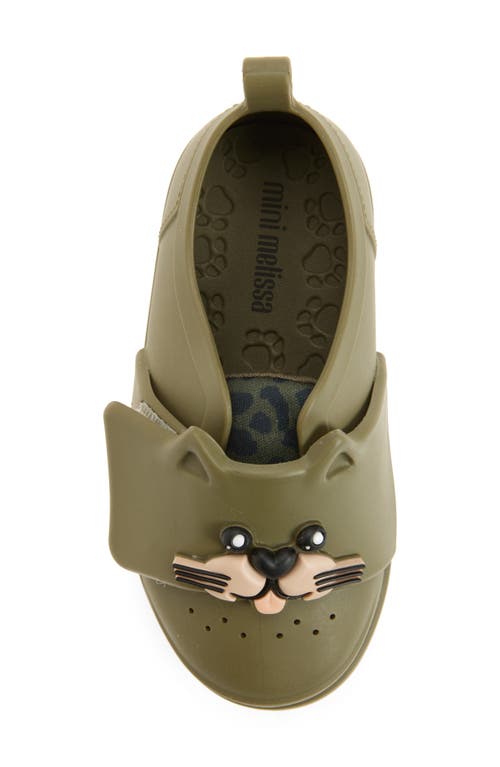 Melissa Kids' Mini Jelly Pop Safari Sneaker In Green