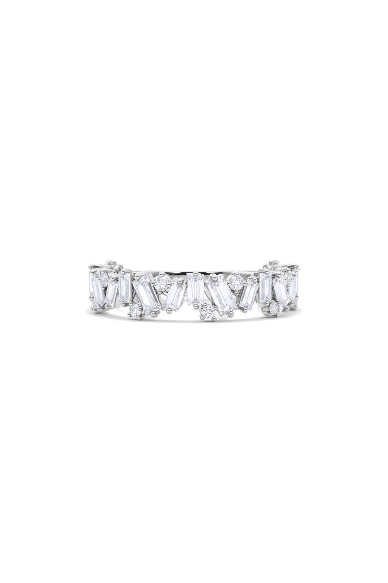 Radiant Cut Lab Grown Diamond 18K Gold Eternity Band, Alternate, color, 18K WHITE GOLD