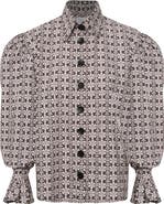 The Lulo Project Sotomayor Puff Sleeve Button-Up Shirt