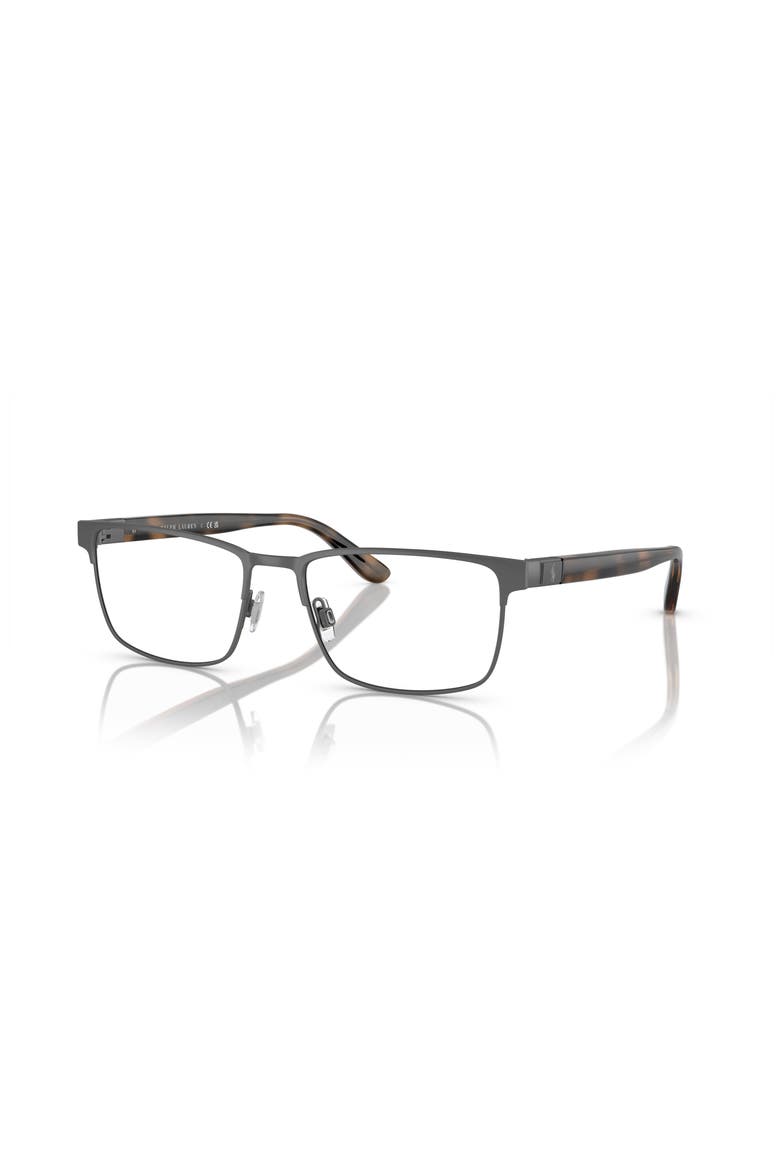 56mm Rectangle optical glasses, Main, color, Grey/ Tortoise