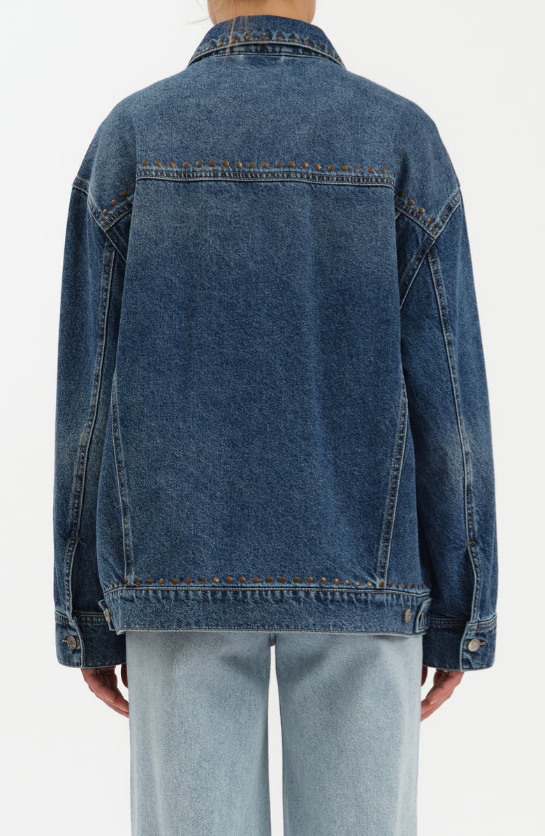 DAZE Beau Denim Trucker Jacket, Alternate, color, Vintage Blue