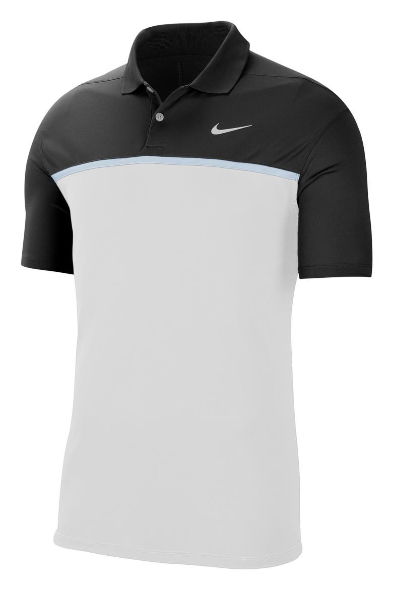 Golf Dri-FIT Victory Polo Shirt, Main, color, BLACK/ WHITE/ SKY GREY/ WHITE