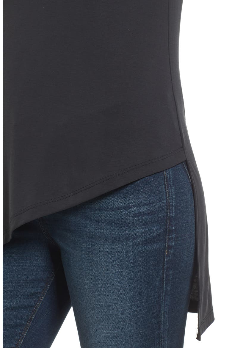 Asymmetrical Top, Alternate, color, BLACK
