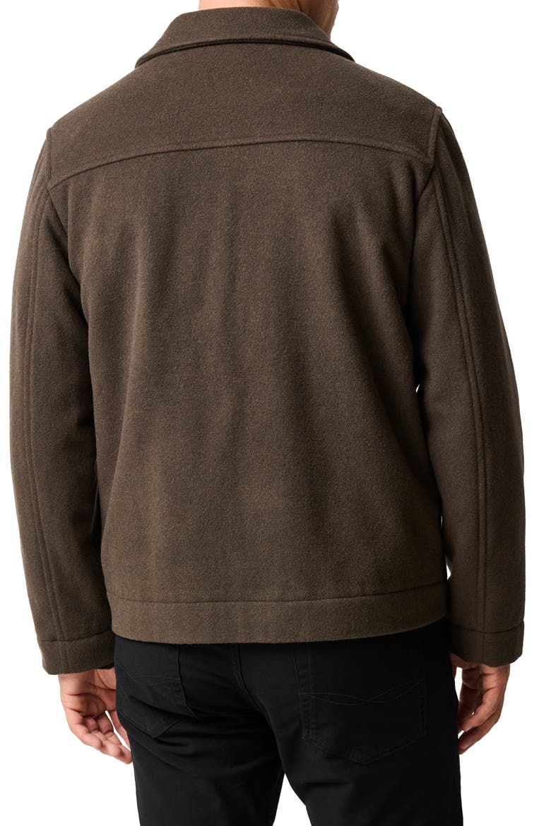 Windsoe Virgin Wool Blend Trucker Jacket, Alternate, color, OLIVE