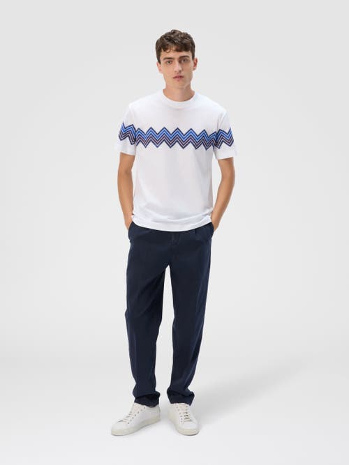 Missoni T-shirt With Maxi Chevron Insert In White
