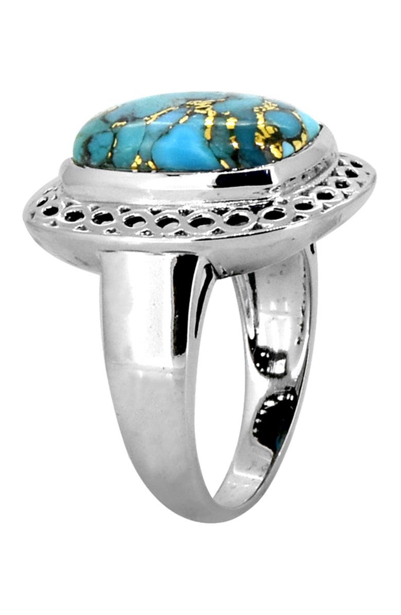 NITYA Blue Copper Turquoise Sterling Silver Ring, Alternate, color,