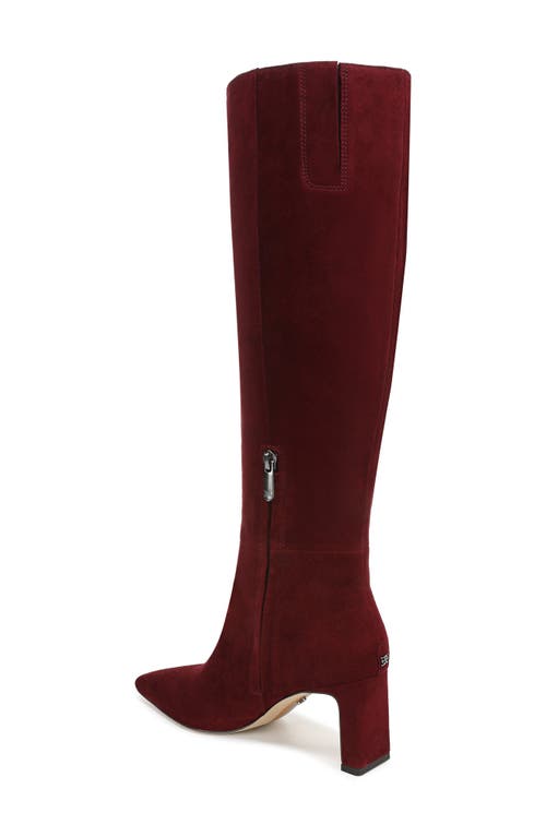 Sam Edelman Sylvia Knee High Boot In Burgundy