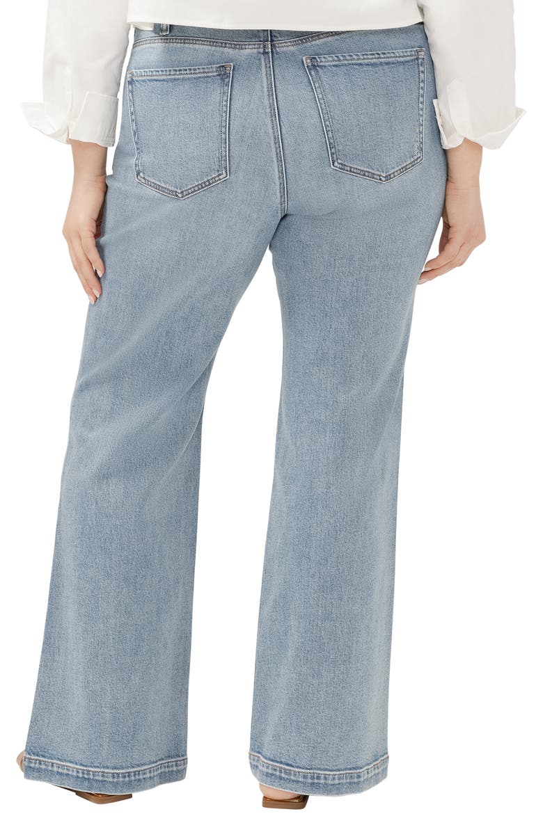 Silver Jeans Co. Avery Curvy Patch Pocket Wide Leg Trouser Jeans, Alternate, color, 