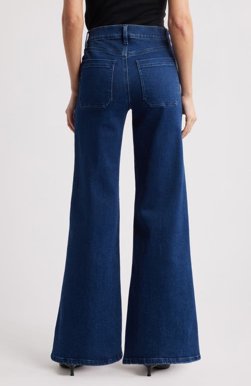 Frame Blue Wide Jeans With Drawstring In Loner