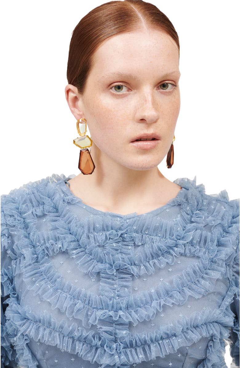 MARYISA Modest Ruffle Chiffon Dress Maxi, Alternate, color, 