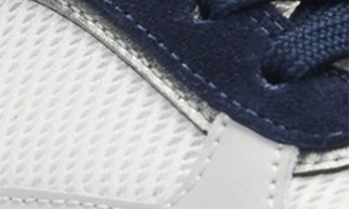 Hugo Boss Mixed-material Trainers With Suede And Mesh In White