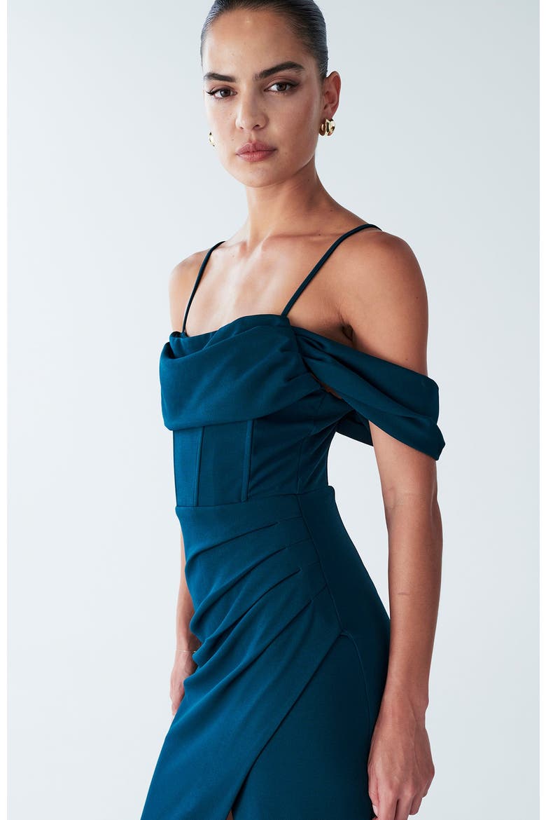 Amaliah Dress, Alternate, color, Emerald