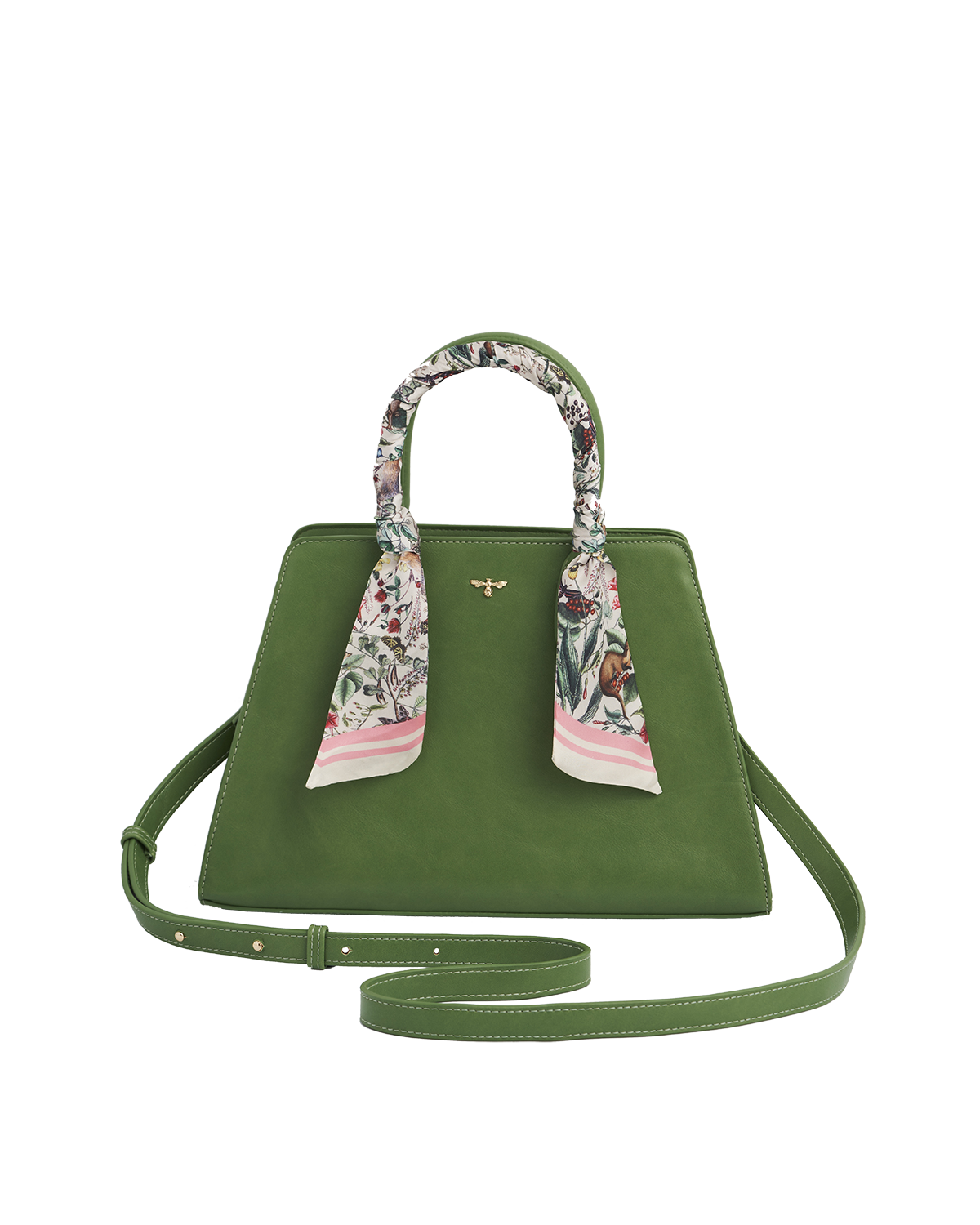 Fable England Garden Floral Structured Medium Tote Bag, Alternate, color, Light/Pastel Green