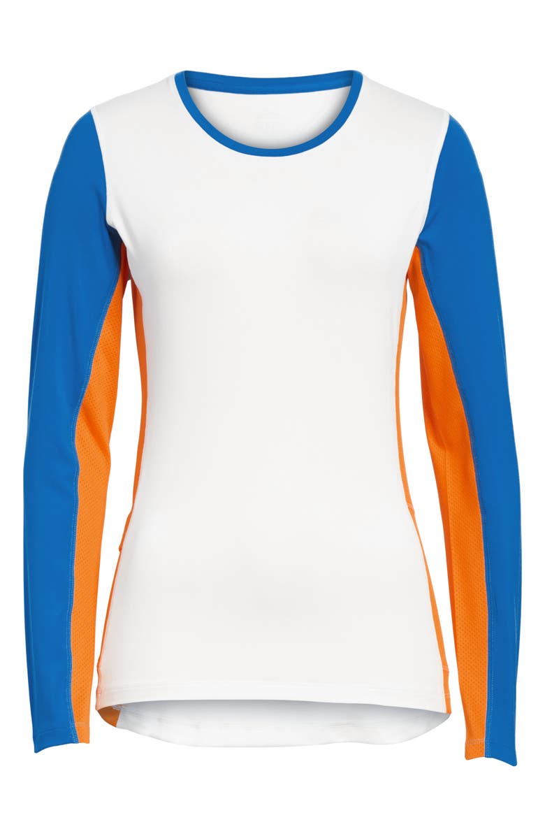 Tory Sport by Tory Burch Tory Sport Colorblock Performance Top, Alternate, color, 