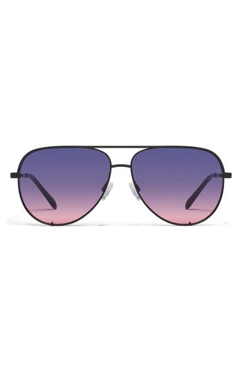 Quay High Key 64mm Oversize Aviator Sunglasses