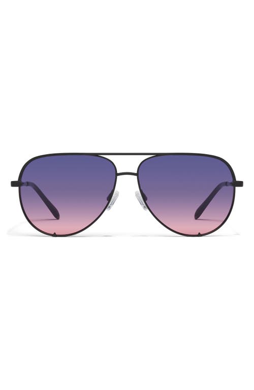Quay High Key 64mm Oversize Aviator Sunglasses In Purple