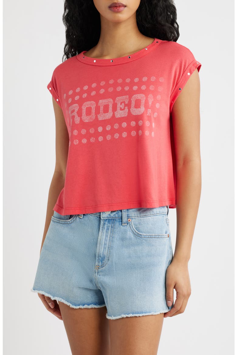 Rodeo Swing Muscle T-Shirt, Main, color, DEEP SEA CORAL