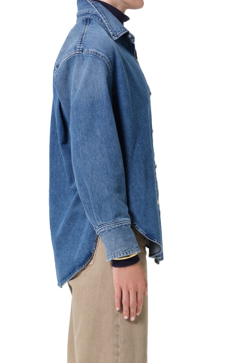 Citizens of Humanity Denim Button-Up Shirt, Alternate, color, Chaya Medium Light Indigo