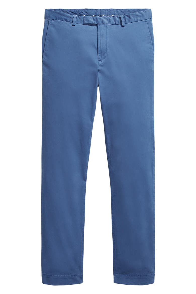Jarrett Slim Fit Sateen Pants, Alternate, color, BLUE