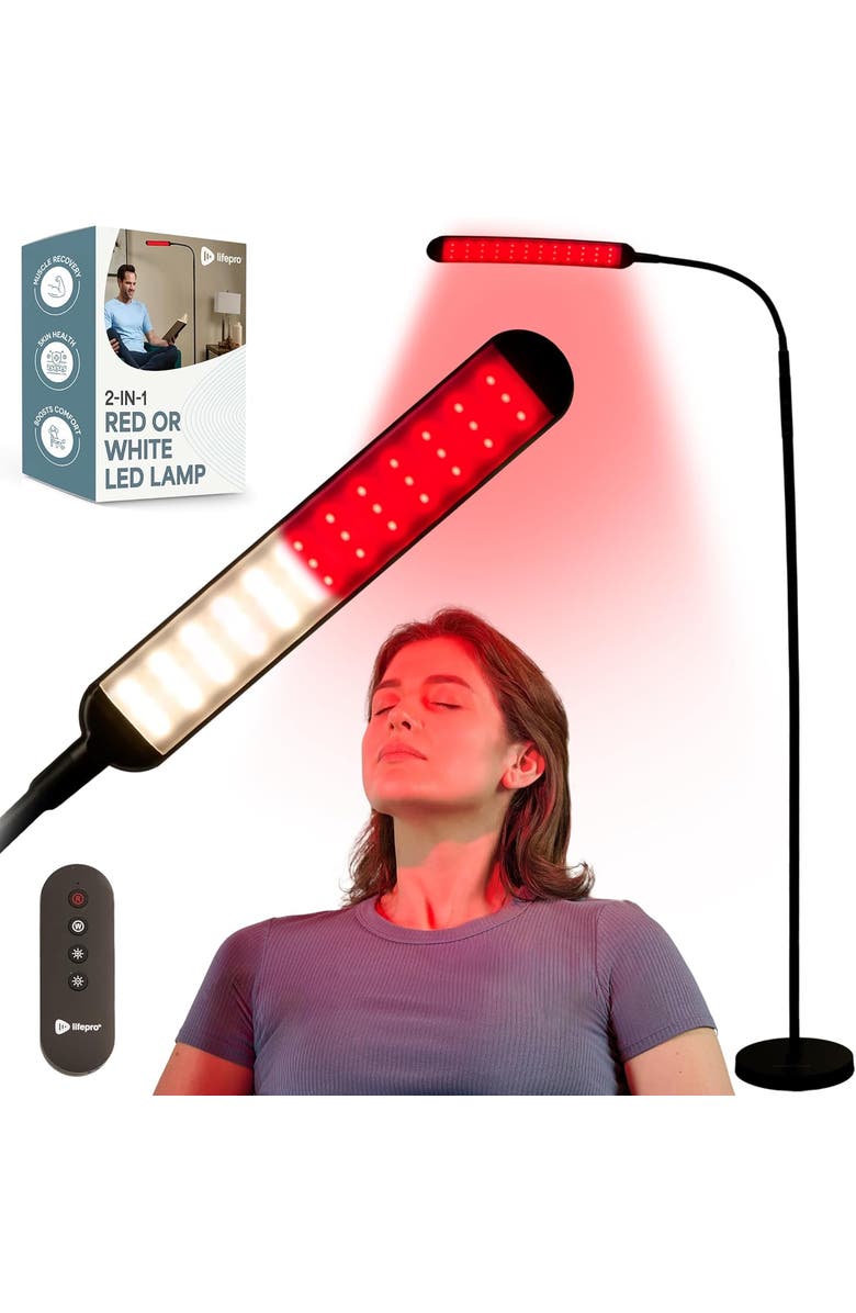 Lifepro Red Light Therapy Lamp & Reading Lamp 850nm & 660nm Near Infrared Light for Body, Main, color, Single Head