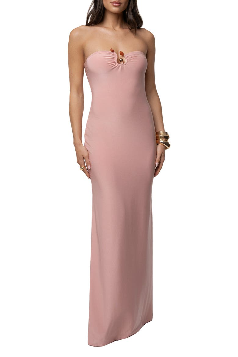 Drift Serenity Maxi Dress, Alternate, color, Dusty Rose