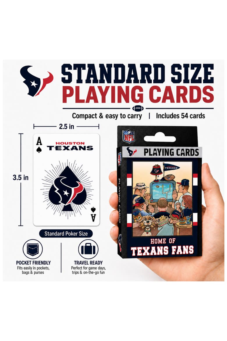 Houston Texans Fan Deck Playing Cards, Alternate, color, Multicolor