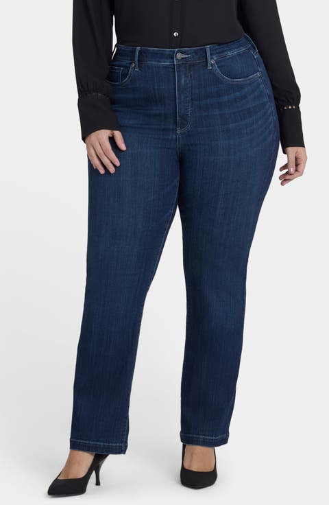 Teresa Wide Leg Jeans (Plus)
