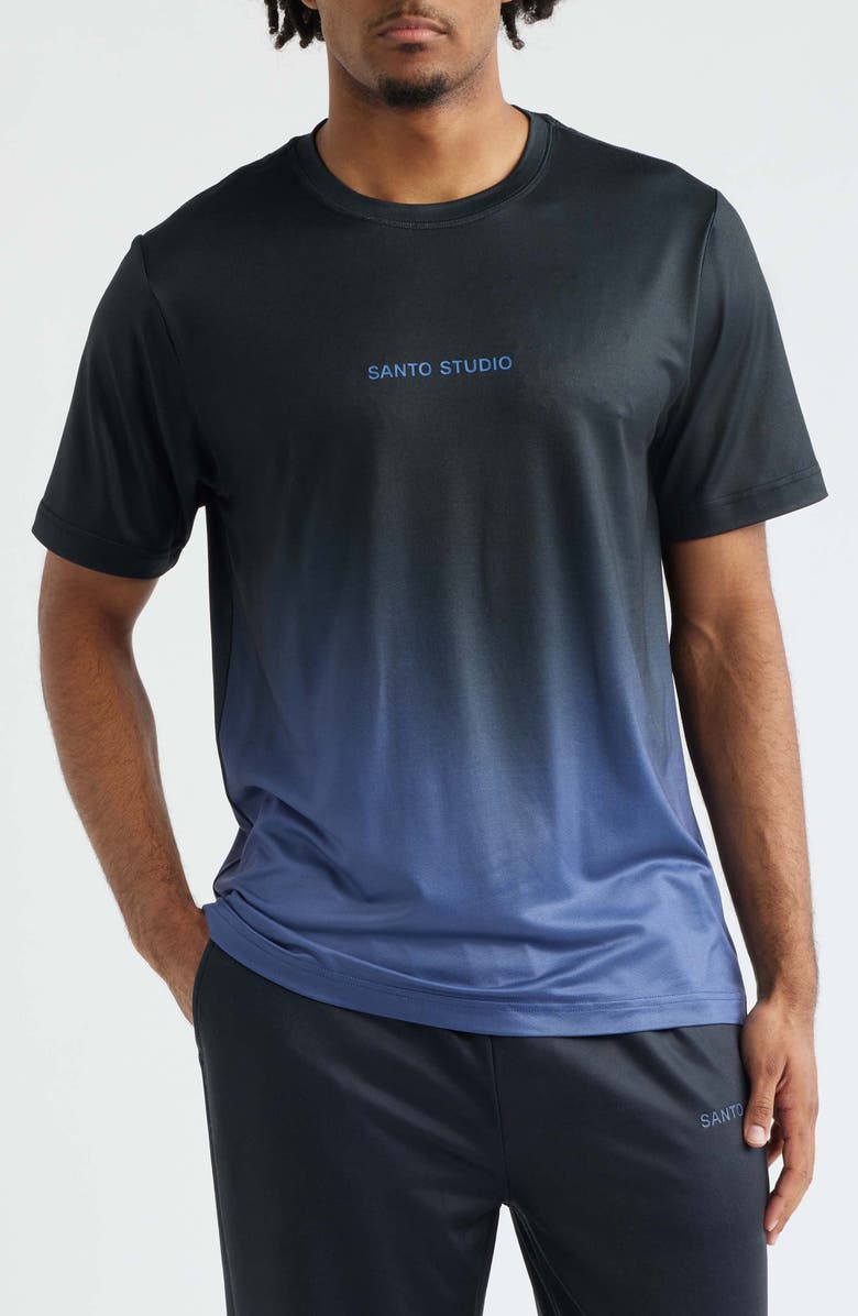 SANTO STUDIO Tempo Faded Tech Performance T-Shirt - Arman Tsarukyan Edition, Main, color, Black Fade