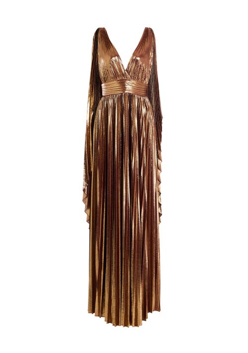 Retroféte Eleri Gown In Golden Mulberry