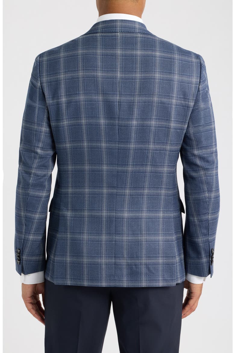 Hutson Slim Fit Dark Blue Windowpane Check Sport Coat, Alternate, color, DARK BLUE