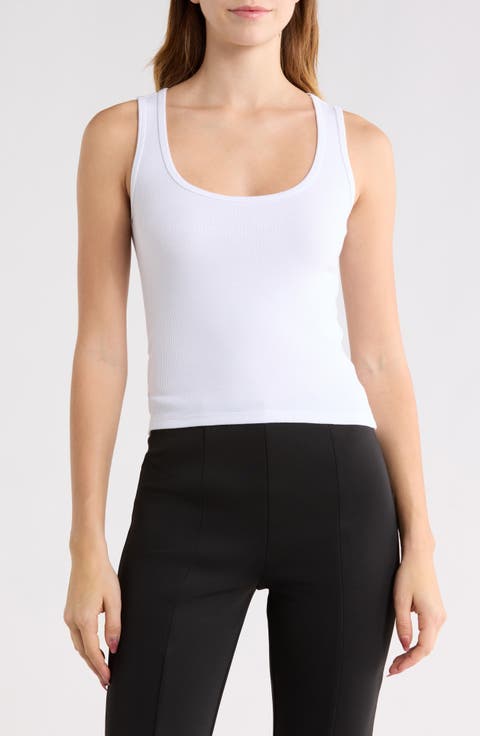Scoop Neck Micro Rib Tank (Regular & Plus)