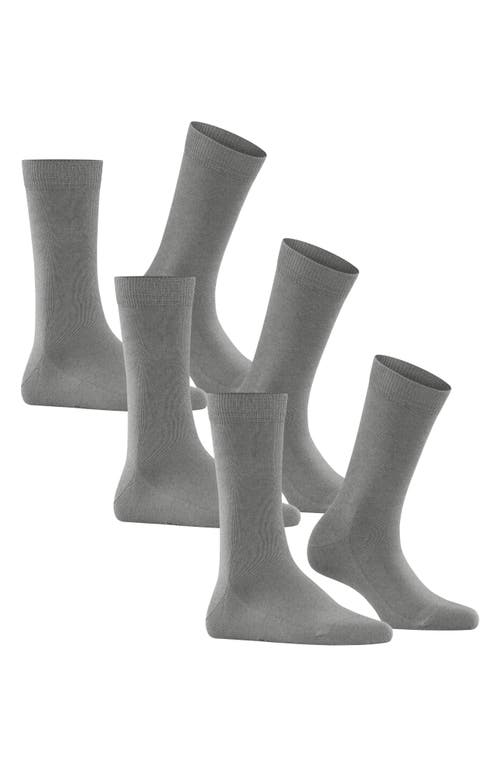 Falke 6-Pack Cotton Blend Crew Socks in Grey Mix  product