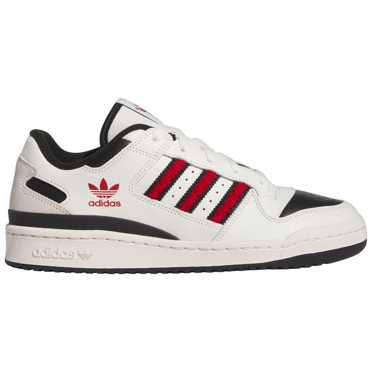 adidas Unisex adidas  White Louisville Cardinals Forum Low Basketball Shoes, Main, color, 