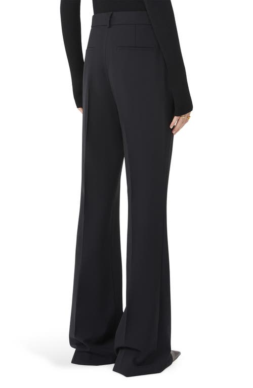 Sportmax Lince Flare Trousers With Customised Double Belt In Black