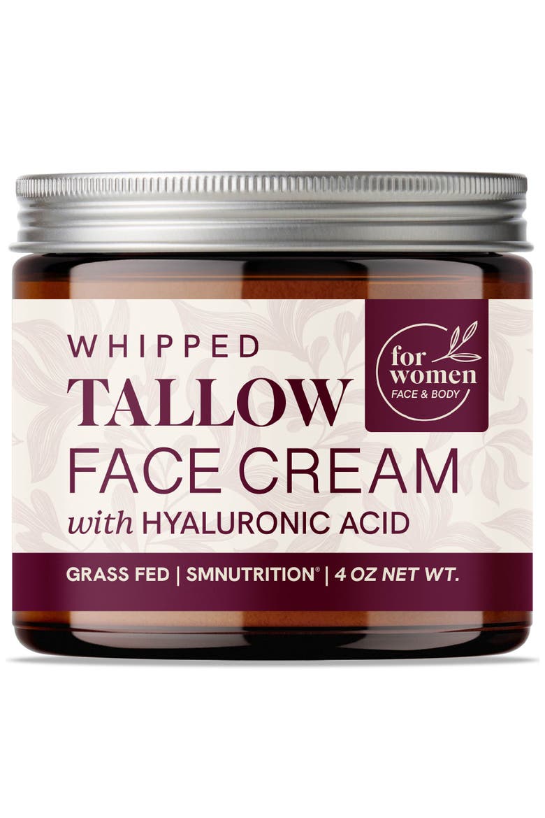 Beef Tallow Face Cream for Women, 4oz, Main, color, No Color