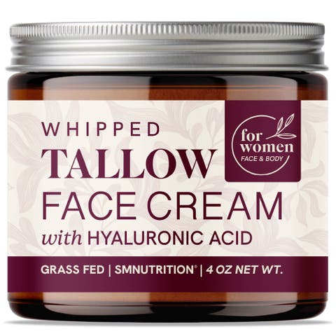 Beef Tallow Face Cream for Women, 4oz