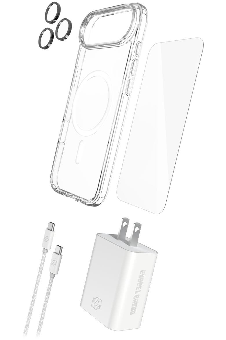 5-in-1 Bundle (Case, Screen Protector, Lens Protector, Charger, Cable) for Apple iPhone Air, Main, color, CLEAR