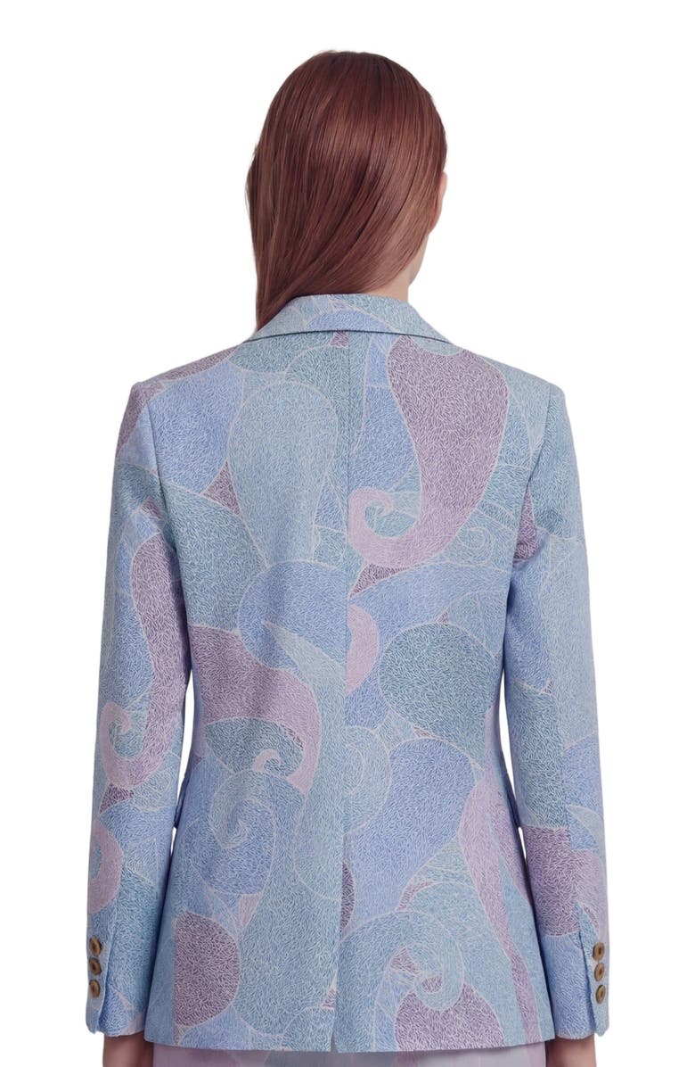 Lords of Harlech Grain Paisley Womens Tailored Blazer, Alternate, color, Grain Paisley Teal