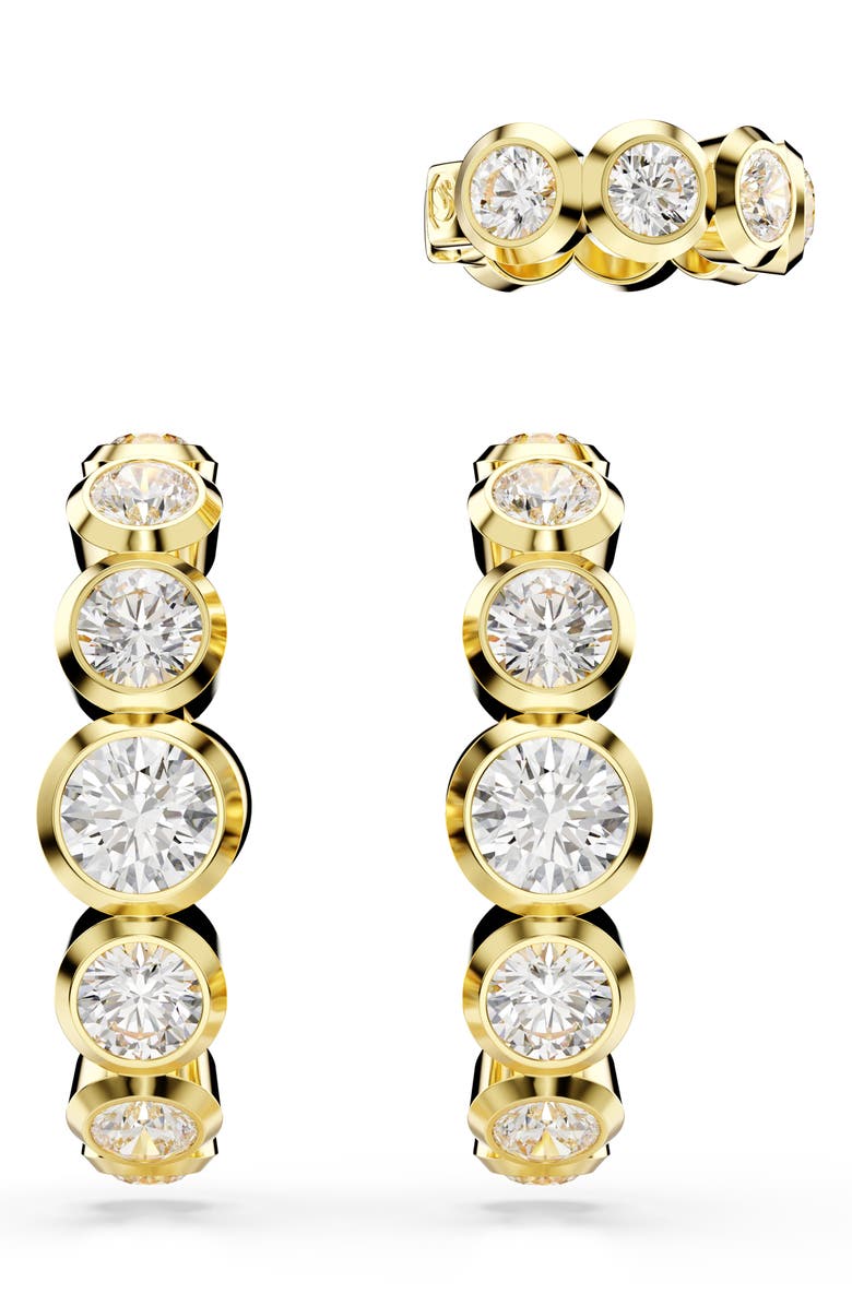 Swarovski Imber Crystal Ear Cuff & Studs Set, Alternate, color, White/ Gold