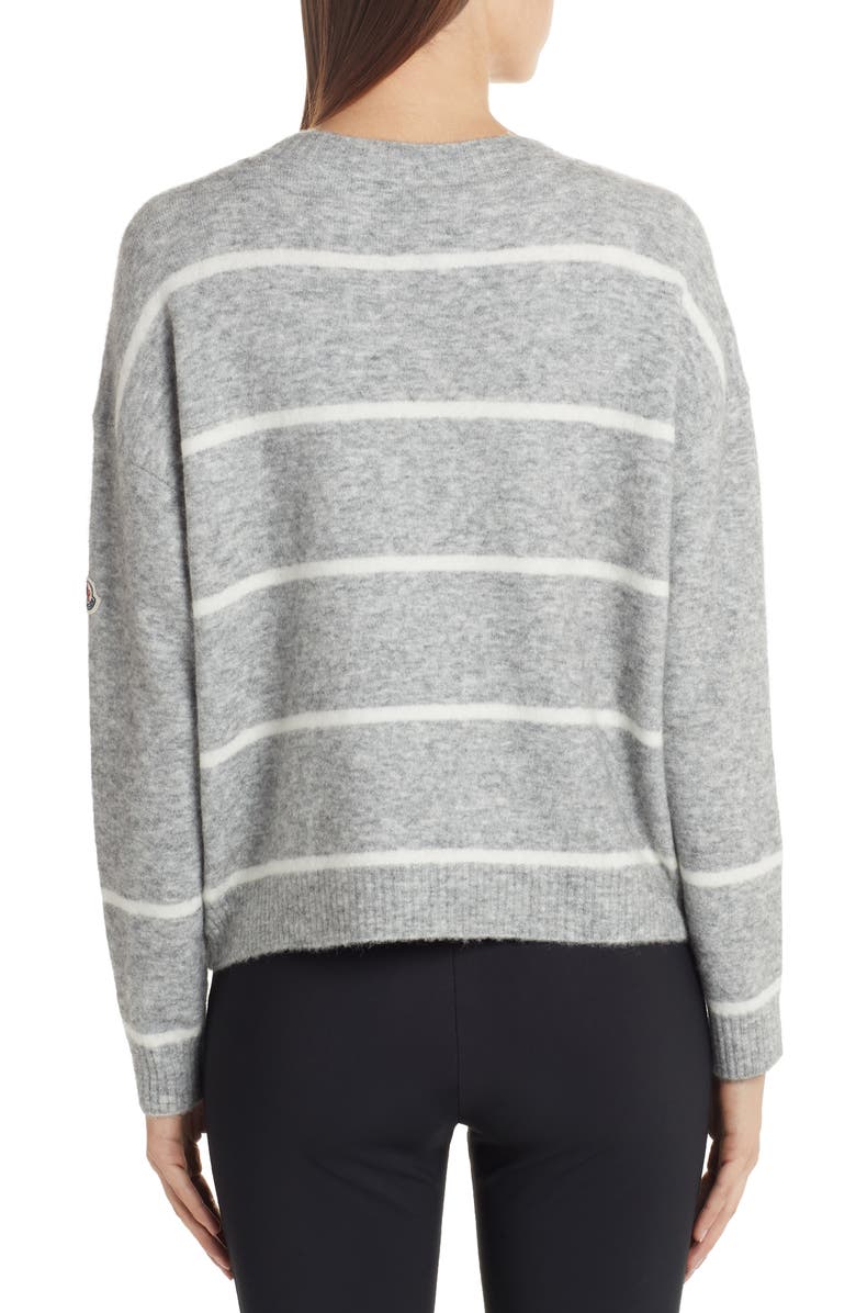 Moncler Stripe Sweater, Alternate, color,