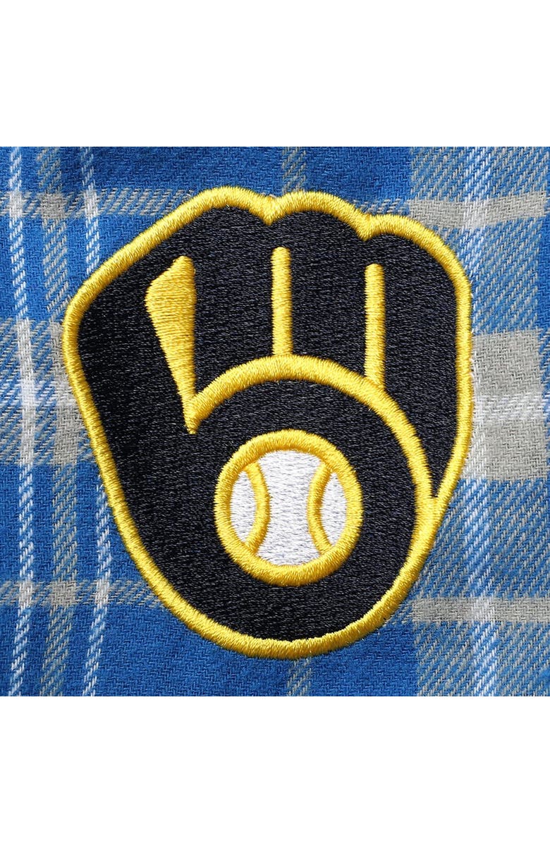 CONCEPTS SPORT Men's Concepts Sport Royal/Gray Milwaukee Brewers Big & Tall Team Flannel Pants, Alternate, color, 