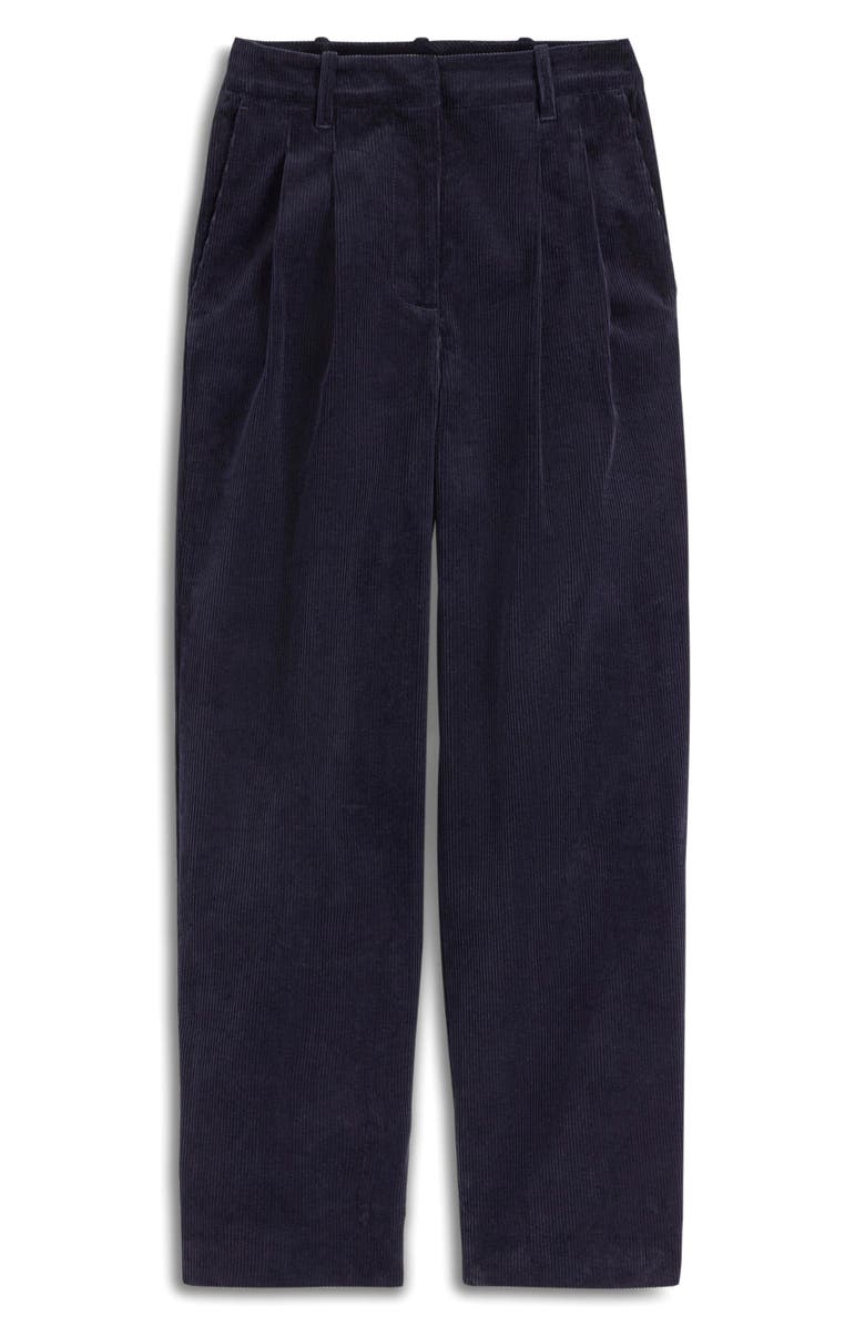Boden Bloomsbury Corduroy Ankle Straight Leg Pants, Alternate, color, Navy
