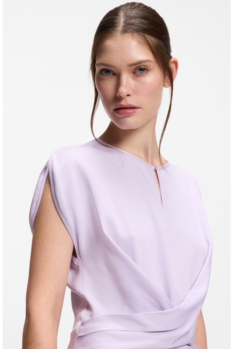 Devari Wrap Bodice Dress, Alternate, color, LAVENDAR TIDE