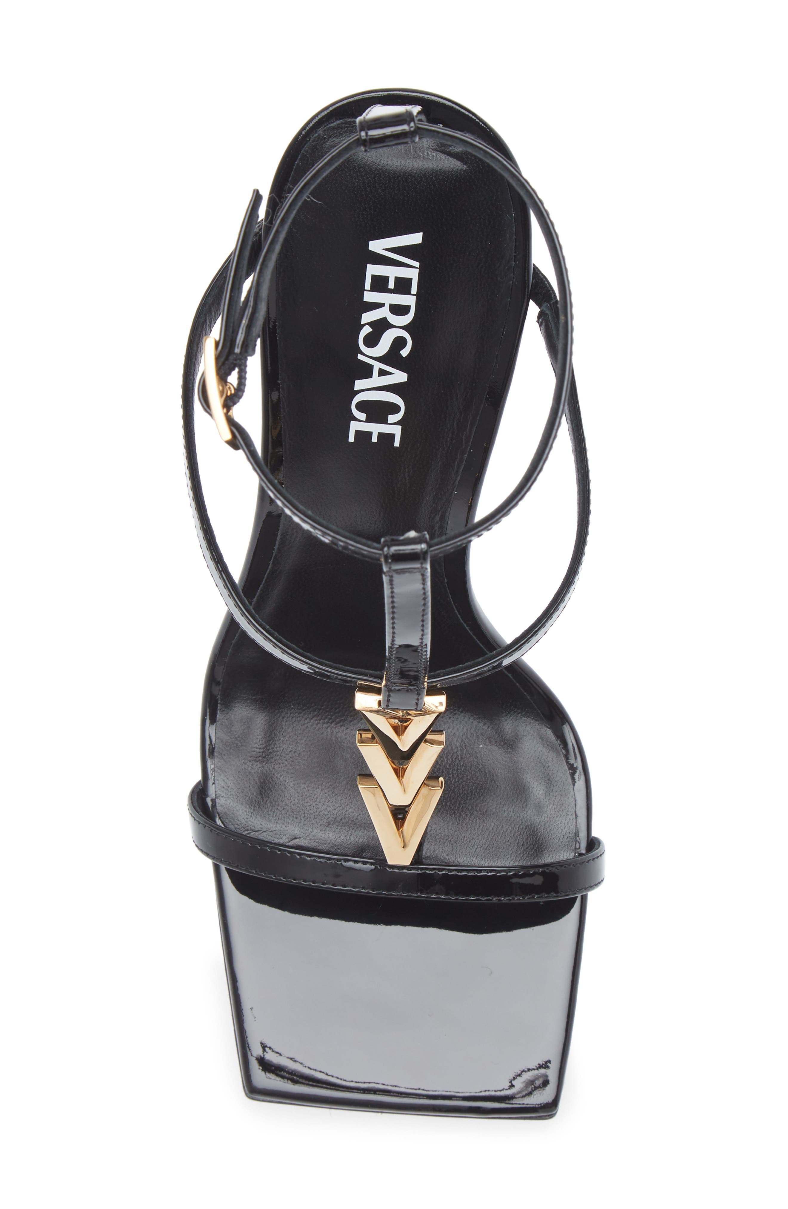 Versace V2025 Chain Sandal, Alternate, color, 