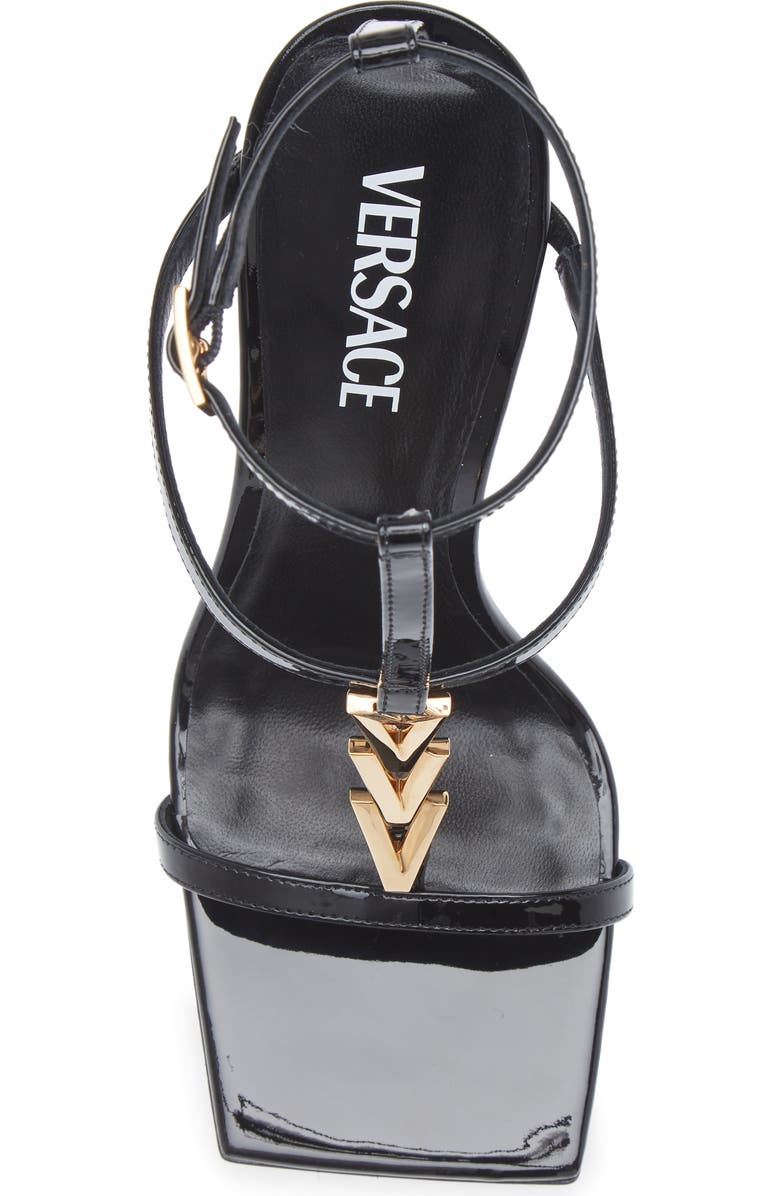 Versace V2025 Chain Sandal, Alternate, color,