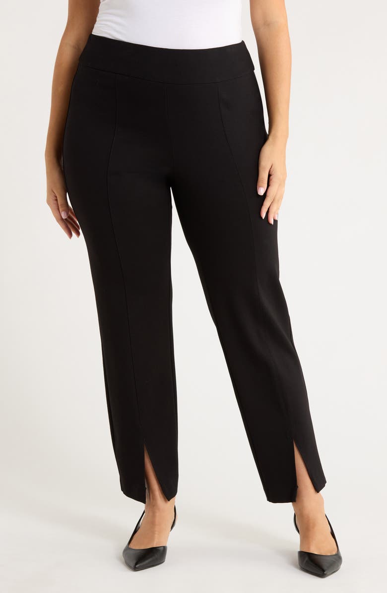 AK ANNE KLEIN Slit Cuff Pull-On Pants, Main, color, Anne Black