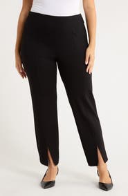 AK ANNE KLEIN Slit Cuff Pull-On Pants