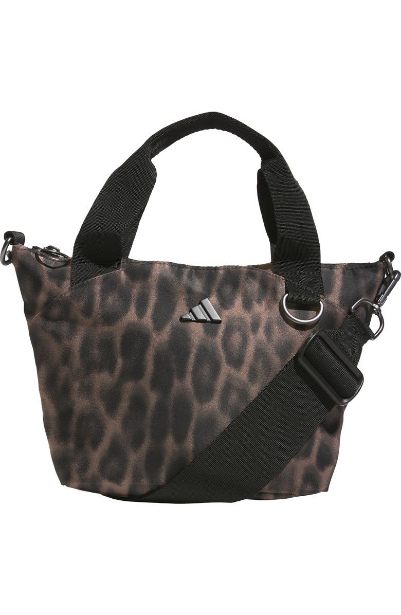 adidas Premium Mini Tote, Main, color, Leopard Black-Earth Strata