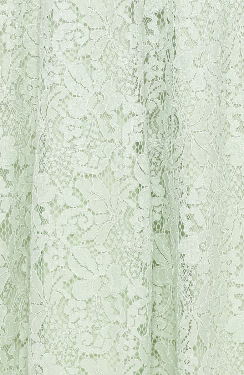 Petal & Pup Mapleton Embroidered Lace Midi Dress, Alternate, color, Sage Green Lace